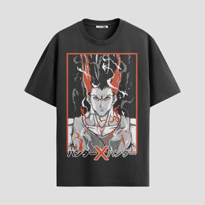 Playera urbana de anime y gaming ExtraLife MX, corte Standard Fit unisex ligero y transpirable en color Deep Black y Pure White, ropa de uso diario para gym y casual.