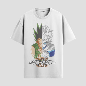 Playera urbana de anime y gaming ExtraLife MX, corte Standard Fit unisex ligero y transpirable en color Deep Black y Pure White, ropa de uso diario para gym y casual.