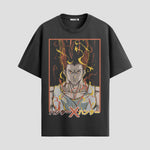 Playera urbana de anime y gaming ExtraLife MX, corte Standard Fit unisex ligero y transpirable en color Deep Black y Pure White, ropa de uso diario para gym y casual.