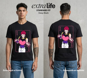 La Prueba del Cazador | El Mago del Caos #01706 - Playera Standard Fit | Deep Black - Foto en modelo