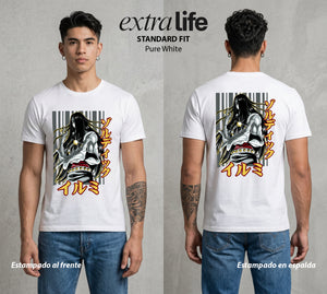 La Prueba del Cazador | La Aguja del Clan #01710 - Playera Standard Fit | Pure White - Foto en modelo