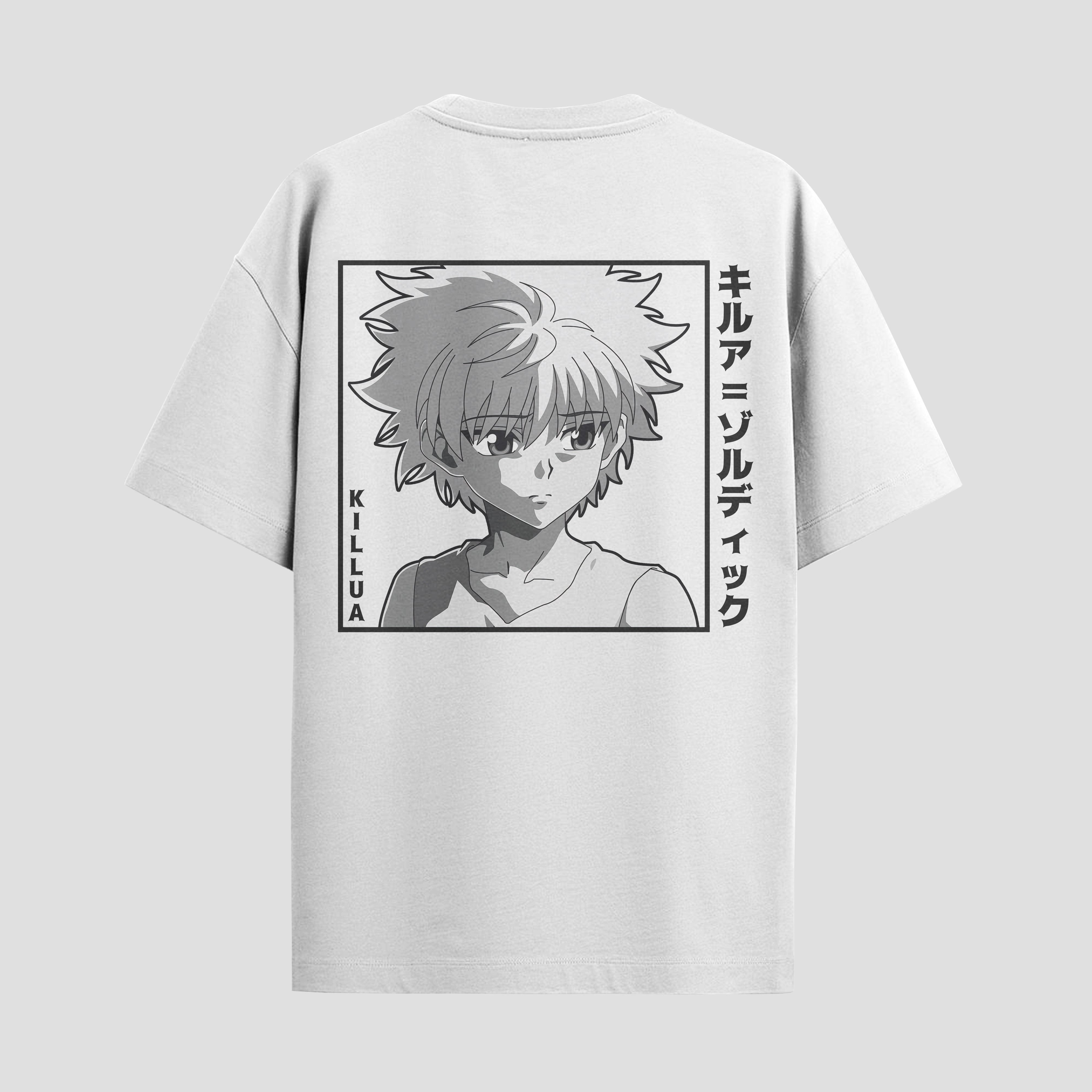 Playera urbana de anime y gaming ExtraLife MX, corte Standard Fit unisex ligero y transpirable en color Deep Black y Pure White, ropa de uso diario para gym y casual.
