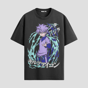 Playera urbana de anime y gaming ExtraLife MX, corte Standard Fit unisex ligero y transpirable en color Deep Black y Pure White, ropa de uso diario para gym y casual.