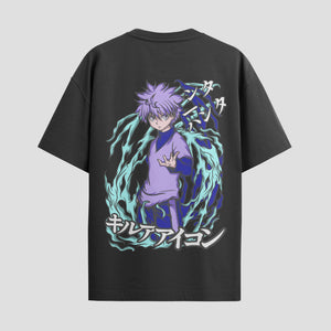 Playera urbana de anime y gaming ExtraLife MX, corte Standard Fit unisex ligero y transpirable en color Deep Black y Pure White, ropa de uso diario para gym y casual.