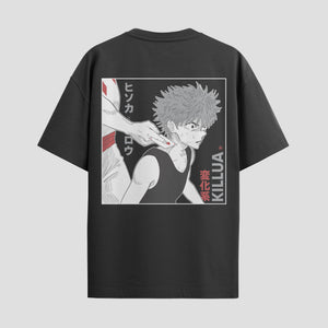 Playera urbana de anime y gaming ExtraLife MX, corte Standard Fit unisex ligero y transpirable en color Deep Black y Pure White, ropa de uso diario para gym y casual.
