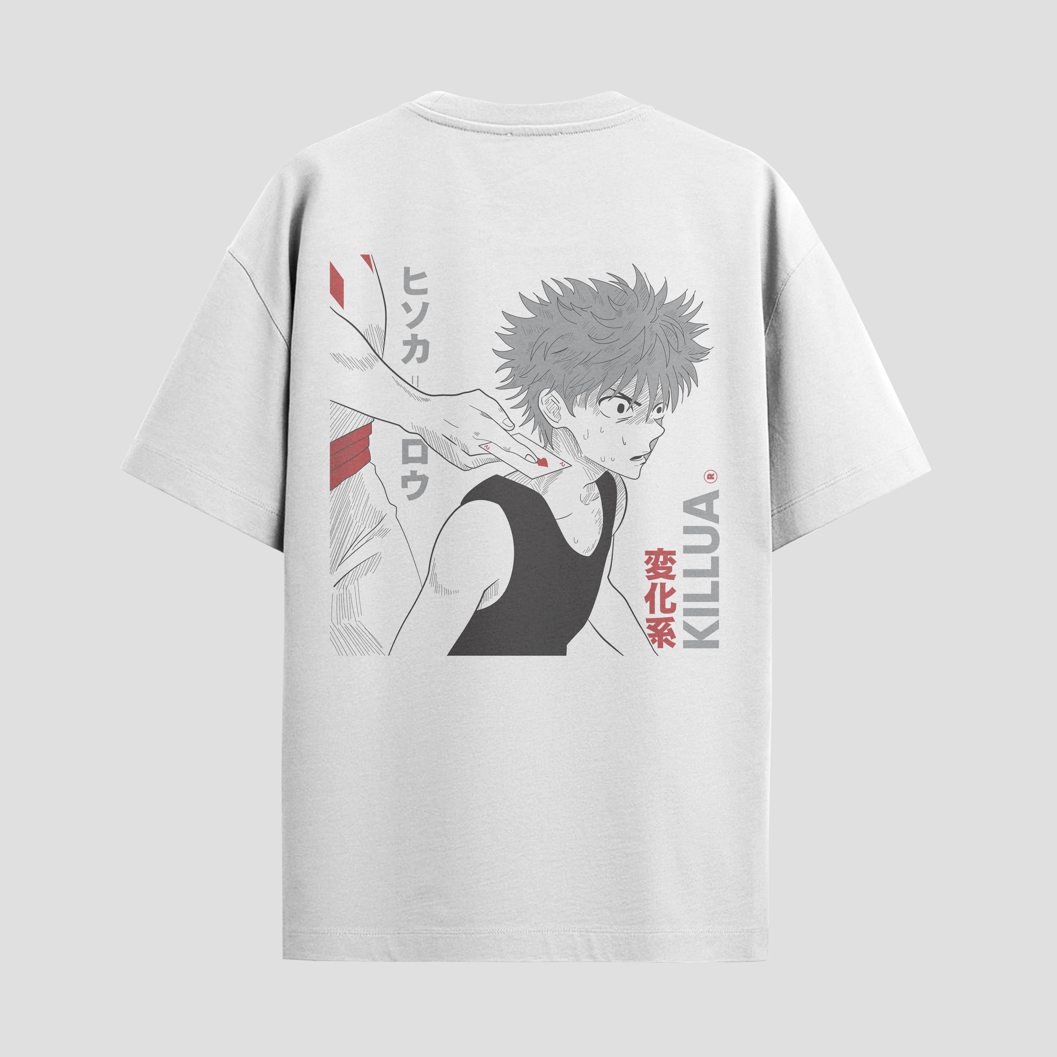 Playera urbana de anime y gaming ExtraLife MX, corte Standard Fit unisex ligero y transpirable en color Deep Black y Pure White, ropa de uso diario para gym y casual.