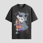 Playera urbana de anime y gaming ExtraLife MX, corte Standard Fit unisex ligero y transpirable en color Deep Black y Pure White, ropa de uso diario para gym y casual.