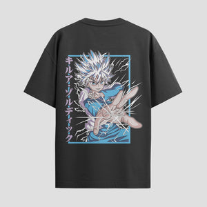 Playera urbana de anime y gaming ExtraLife MX, corte Standard Fit unisex ligero y transpirable en color Deep Black y Pure White, ropa de uso diario para gym y casual.