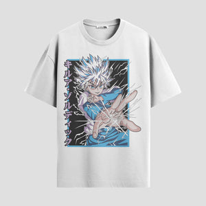 Playera urbana de anime y gaming ExtraLife MX, corte Standard Fit unisex ligero y transpirable en color Deep Black y Pure White, ropa de uso diario para gym y casual.