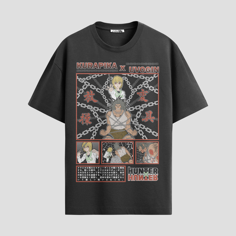 Playera urbana de anime y gaming ExtraLife MX, corte Standard Fit unisex ligero y transpirable en color Deep Black y Pure White, ropa de uso diario para gym y casual.