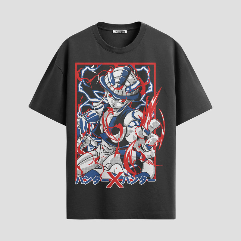 Playera urbana de anime y gaming ExtraLife MX, corte Standard Fit unisex ligero y transpirable en color Deep Black y Pure White, ropa de uso diario para gym y casual.