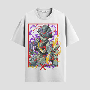Playera urbana de anime y gaming ExtraLife MX, corte Standard Fit unisex ligero y transpirable en color Deep Black y Pure White, ropa de uso diario para gym y casual.