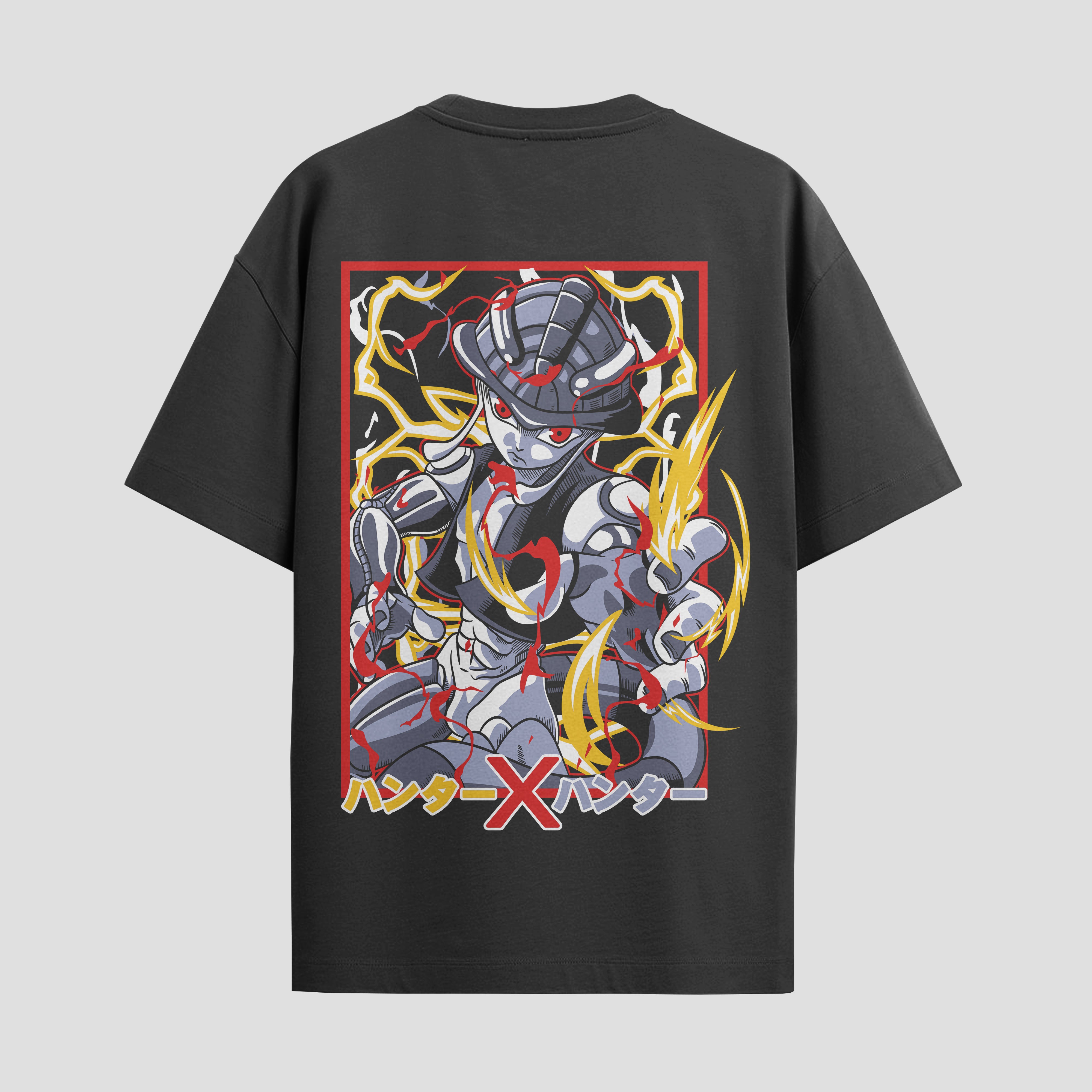 Playera urbana de anime y gaming ExtraLife MX, corte Standard Fit unisex ligero y transpirable en color Deep Black y Pure White, ropa de uso diario para gym y casual.