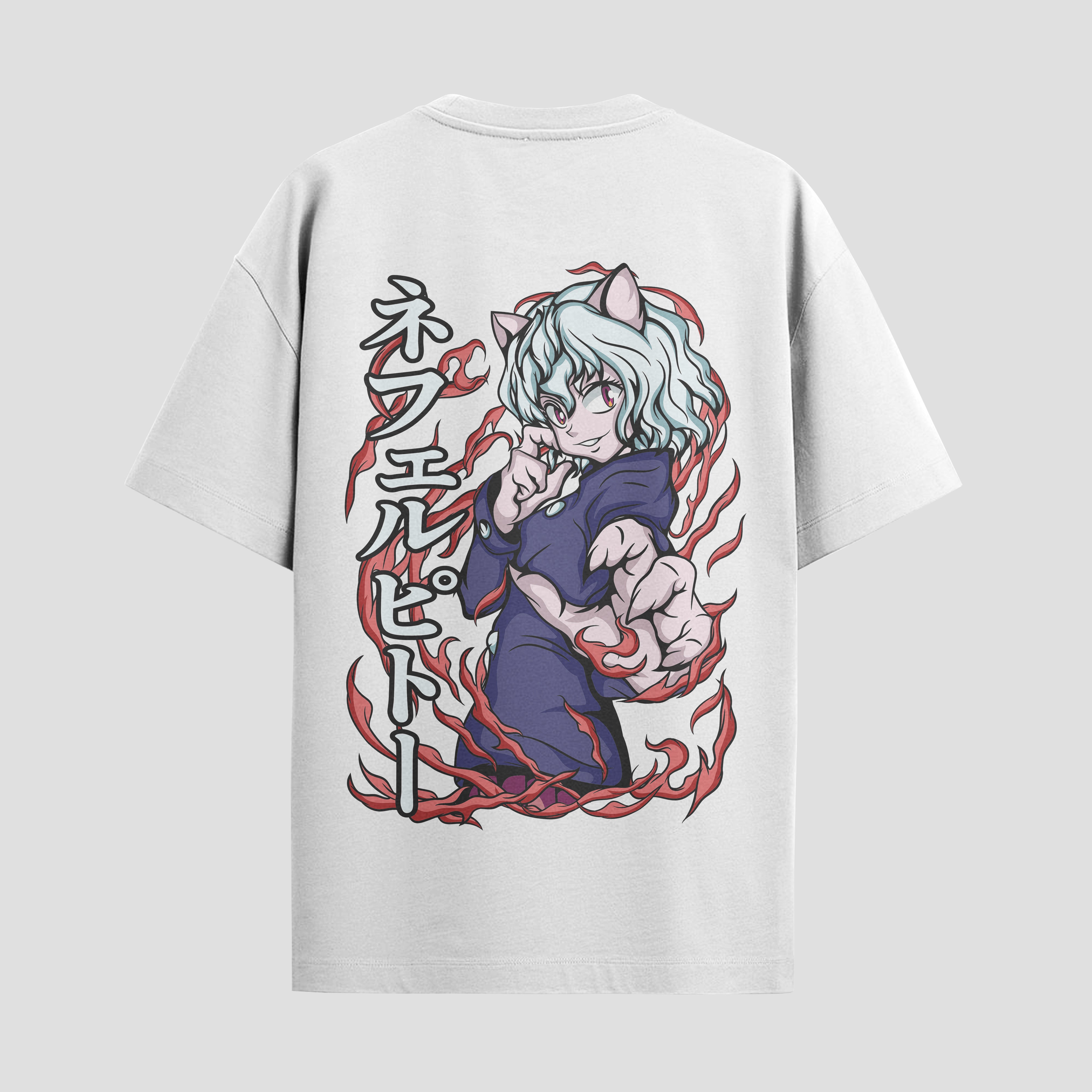 Playera urbana de anime y gaming ExtraLife MX, corte Standard Fit unisex ligero y transpirable en color Deep Black y Pure White, ropa de uso diario para gym y casual.