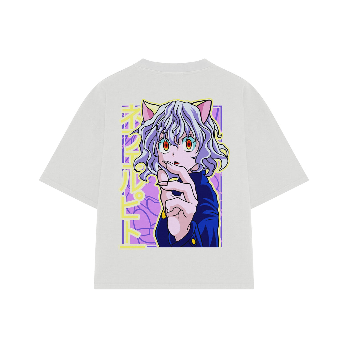 Playera streetwear premium de anime y gaming ExtraLife MX, corte oversized drop shoulder ligero y fresco en color Deep Black y Off-White, moda urbana mexicana de culto.