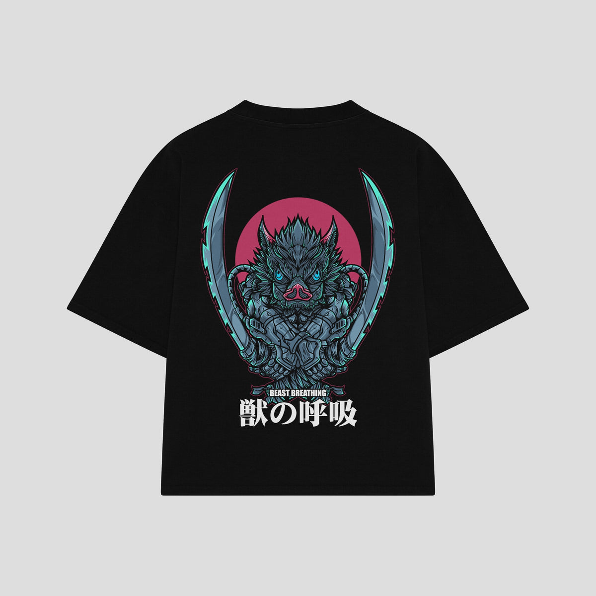Playera streetwear premium de anime y gaming ExtraLife MX, corte oversized drop shoulder ligero y fresco en color Deep Black y Off-White, moda urbana mexicana de culto.