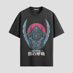 Playera urbana de anime y gaming ExtraLife MX, corte Standard Fit unisex ligero y transpirable en color Deep Black y Pure White, ropa de uso diario para gym y casual.