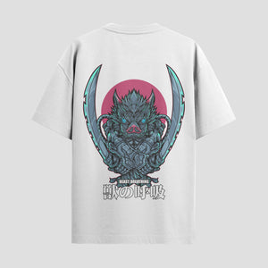Playera urbana de anime y gaming ExtraLife MX, corte Standard Fit unisex ligero y transpirable en color Deep Black y Pure White, ropa de uso diario para gym y casual.