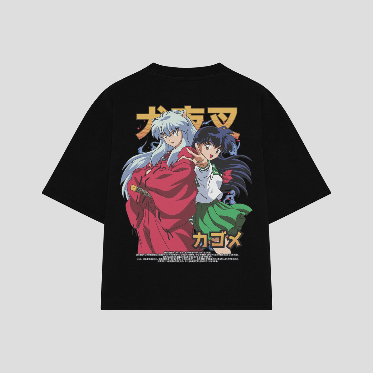Playera streetwear premium de anime y gaming ExtraLife MX, corte oversized drop shoulder ligero y fresco en color Deep Black y Off-White, moda urbana mexicana de culto.