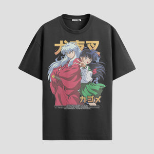 Playera urbana de anime y gaming ExtraLife MX, corte Standard Fit unisex ligero y transpirable en color Deep Black y Pure White, ropa de uso diario para gym y casual.
