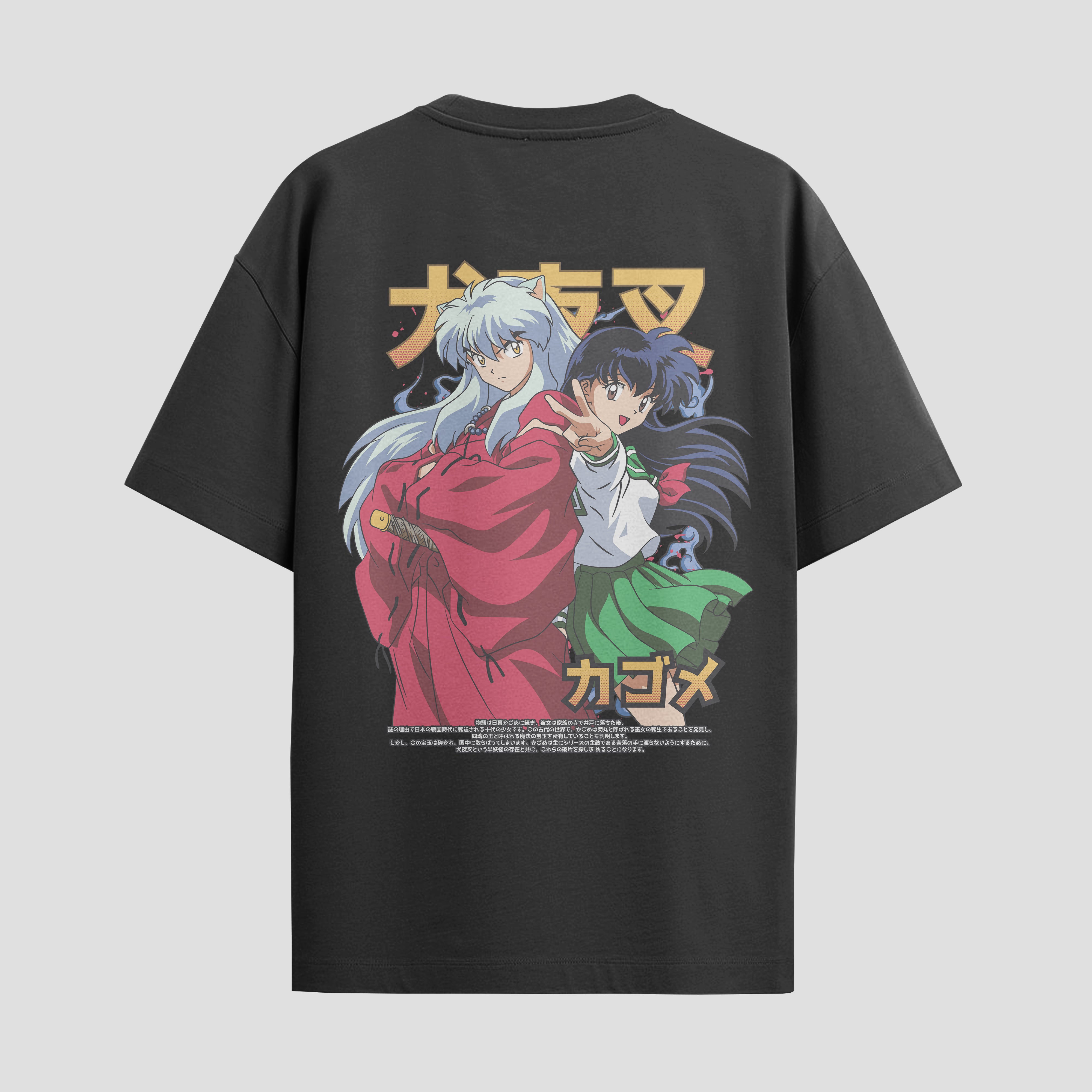 Playera urbana de anime y gaming ExtraLife MX, corte Standard Fit unisex ligero y transpirable en color Deep Black y Pure White, ropa de uso diario para gym y casual.