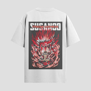 Playera urbana de anime y gaming ExtraLife MX, corte Standard Fit unisex ligero y transpirable en color Deep Black y Pure White, ropa de uso diario para gym y casual.