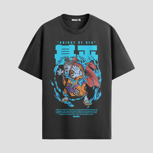 Playera urbana de anime y gaming ExtraLife MX, corte Standard Fit unisex ligero y transpirable en color Deep Black y Pure White, ropa de uso diario para gym y casual.