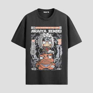 Playera urbana de anime y gaming ExtraLife MX, corte Standard Fit unisex ligero y transpirable en color Deep Black y Pure White, ropa de uso diario para gym y casual.