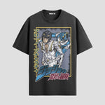 Playera urbana de anime y gaming ExtraLife MX, corte Standard Fit unisex ligero y transpirable en color Deep Black y Pure White, ropa de uso diario para gym y casual.