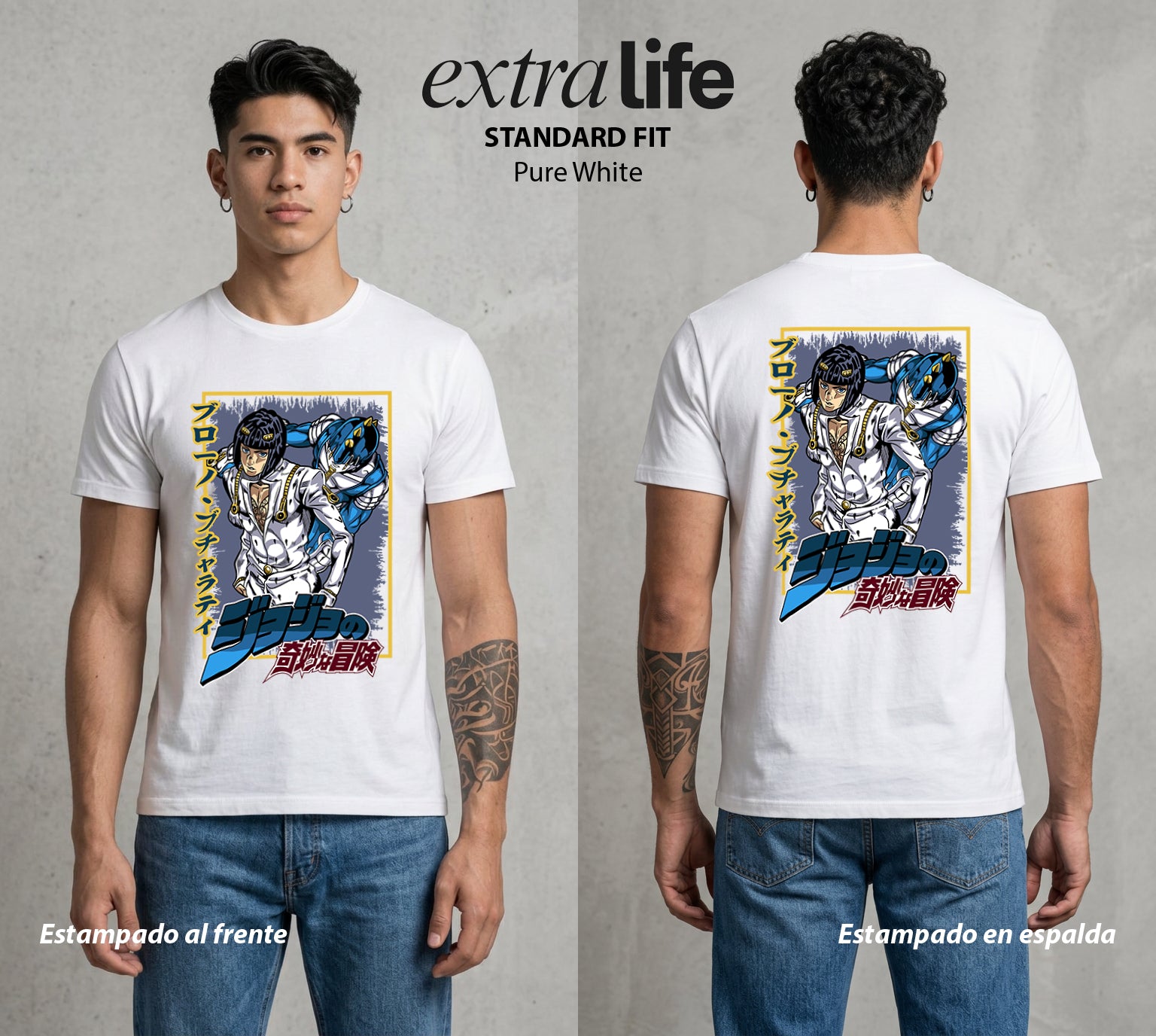La Extrana Aventura | El Lider del Bien #01744 - Playera Standard Fit | Pure White - Foto en modelo