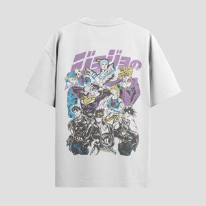 Playera urbana de anime y gaming ExtraLife MX, corte Standard Fit unisex ligero y transpirable en color Deep Black y Pure White, ropa de uso diario para gym y casual.