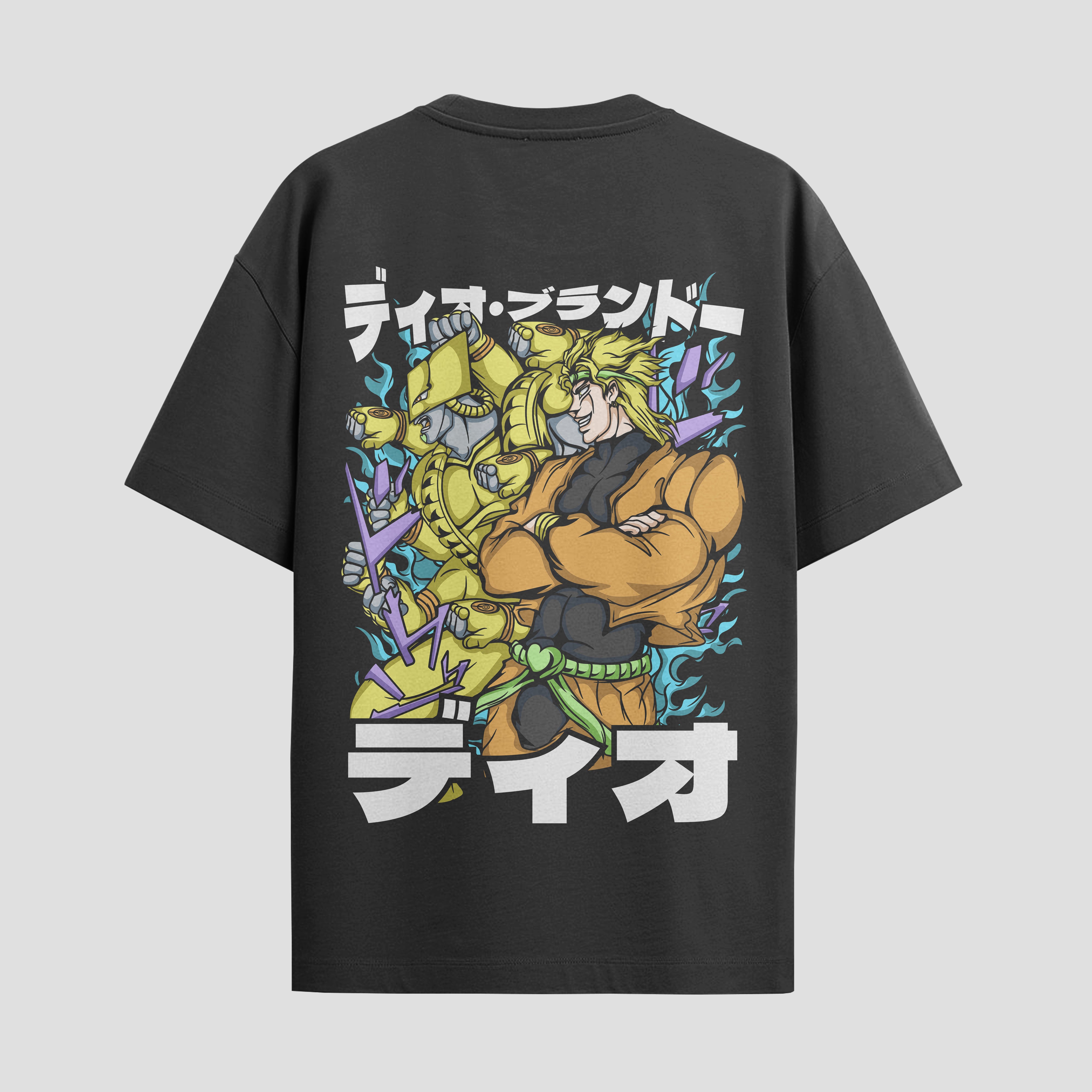 Playera urbana de anime y gaming ExtraLife MX, corte Standard Fit unisex ligero y transpirable en color Deep Black y Pure White, ropa de uso diario para gym y casual.