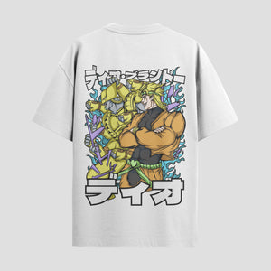 Playera urbana de anime y gaming ExtraLife MX, corte Standard Fit unisex ligero y transpirable en color Deep Black y Pure White, ropa de uso diario para gym y casual.