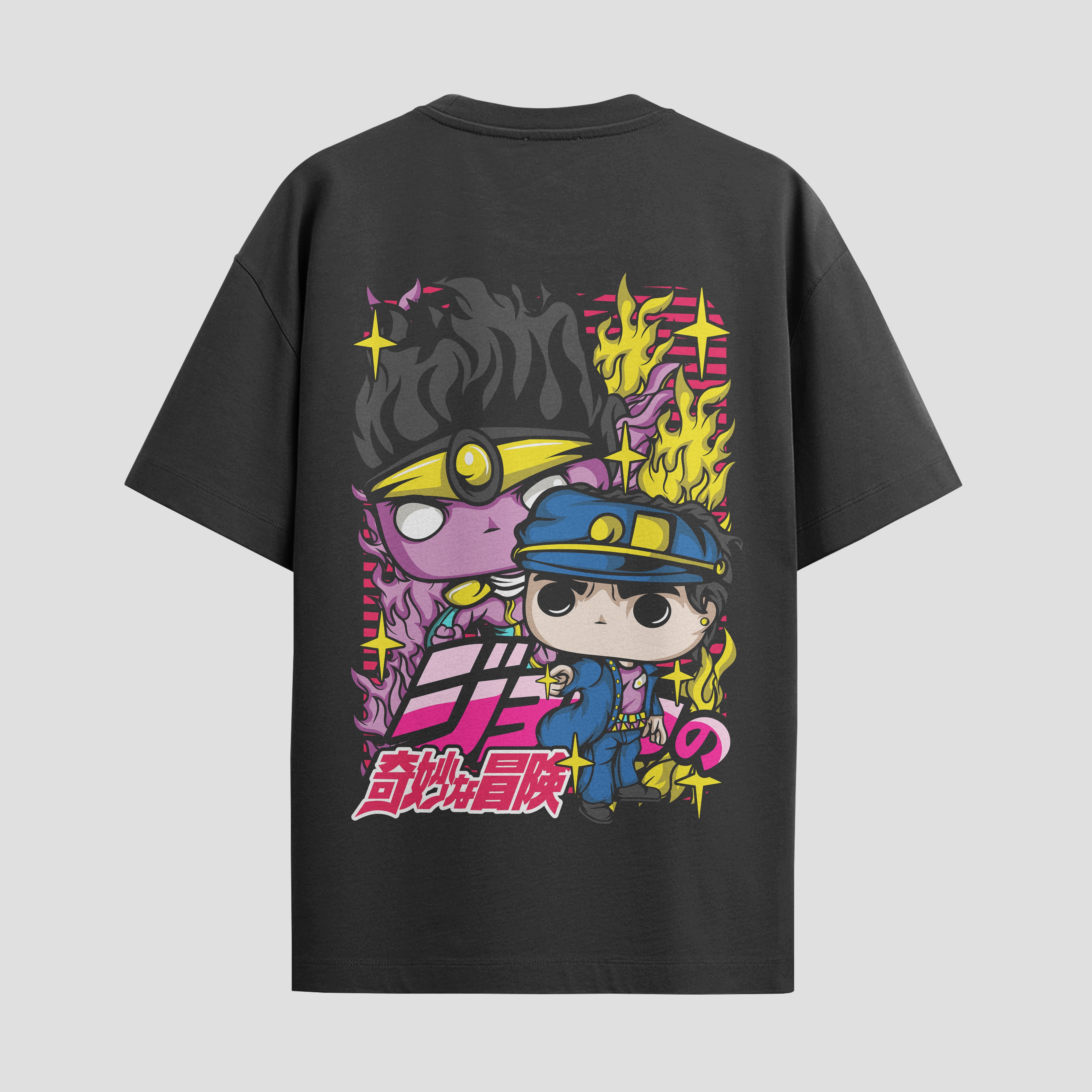 Playera urbana de anime y gaming ExtraLife MX, corte Standard Fit unisex ligero y transpirable en color Deep Black y Pure White, ropa de uso diario para gym y casual.