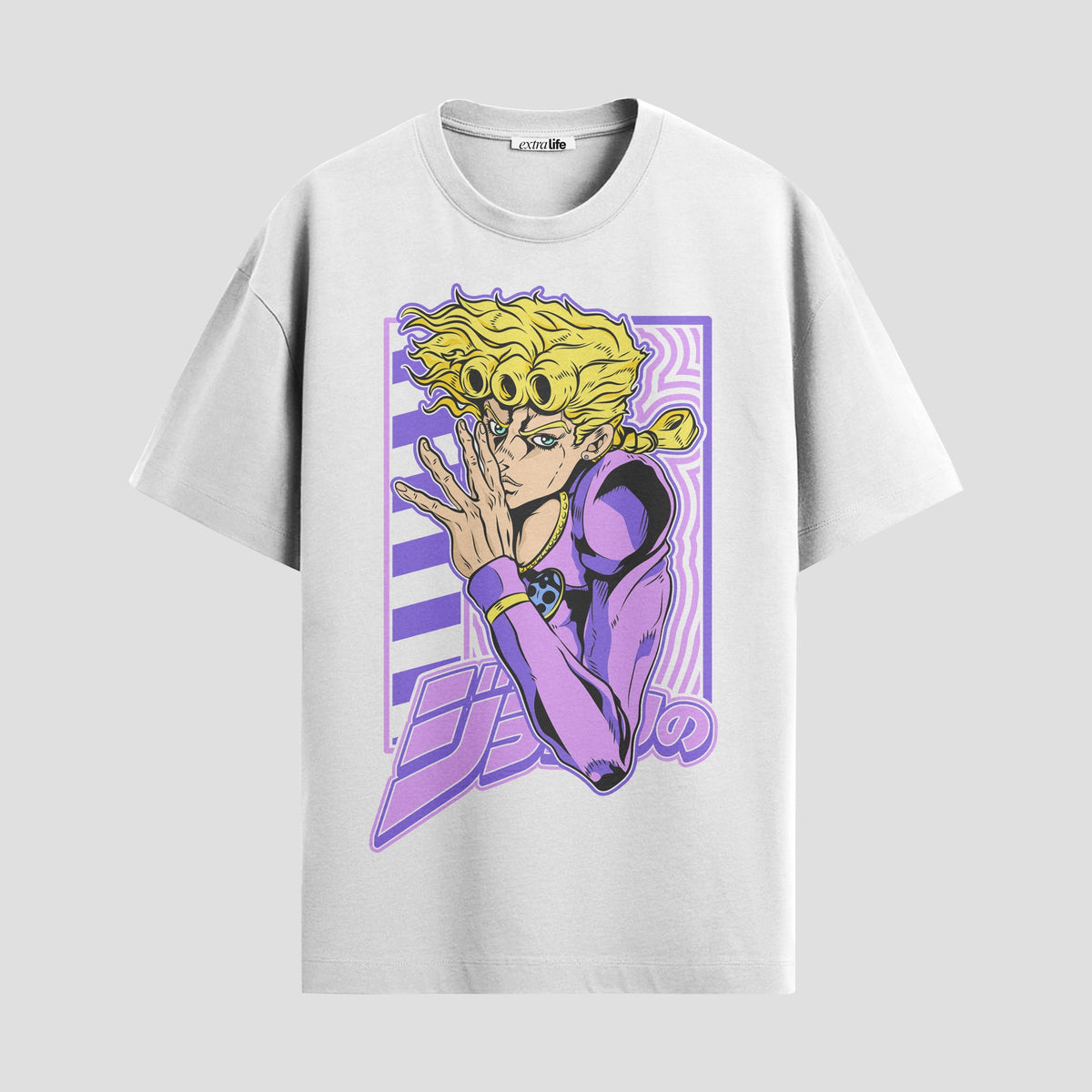 Playera urbana de anime y gaming ExtraLife MX, corte Classic Premium unisex ligero y transpirable en color Deep Black y Pure White, ropa de uso diario para gym y casual.