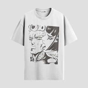 Playera urbana de anime y gaming ExtraLife MX, corte Standard Fit unisex ligero y transpirable en color Deep Black y Pure White, ropa de uso diario para gym y casual.