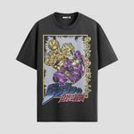 Playera urbana de anime y gaming ExtraLife MX, corte Standard Fit unisex ligero y transpirable en color Deep Black y Pure White, ropa de uso diario para gym y casual.