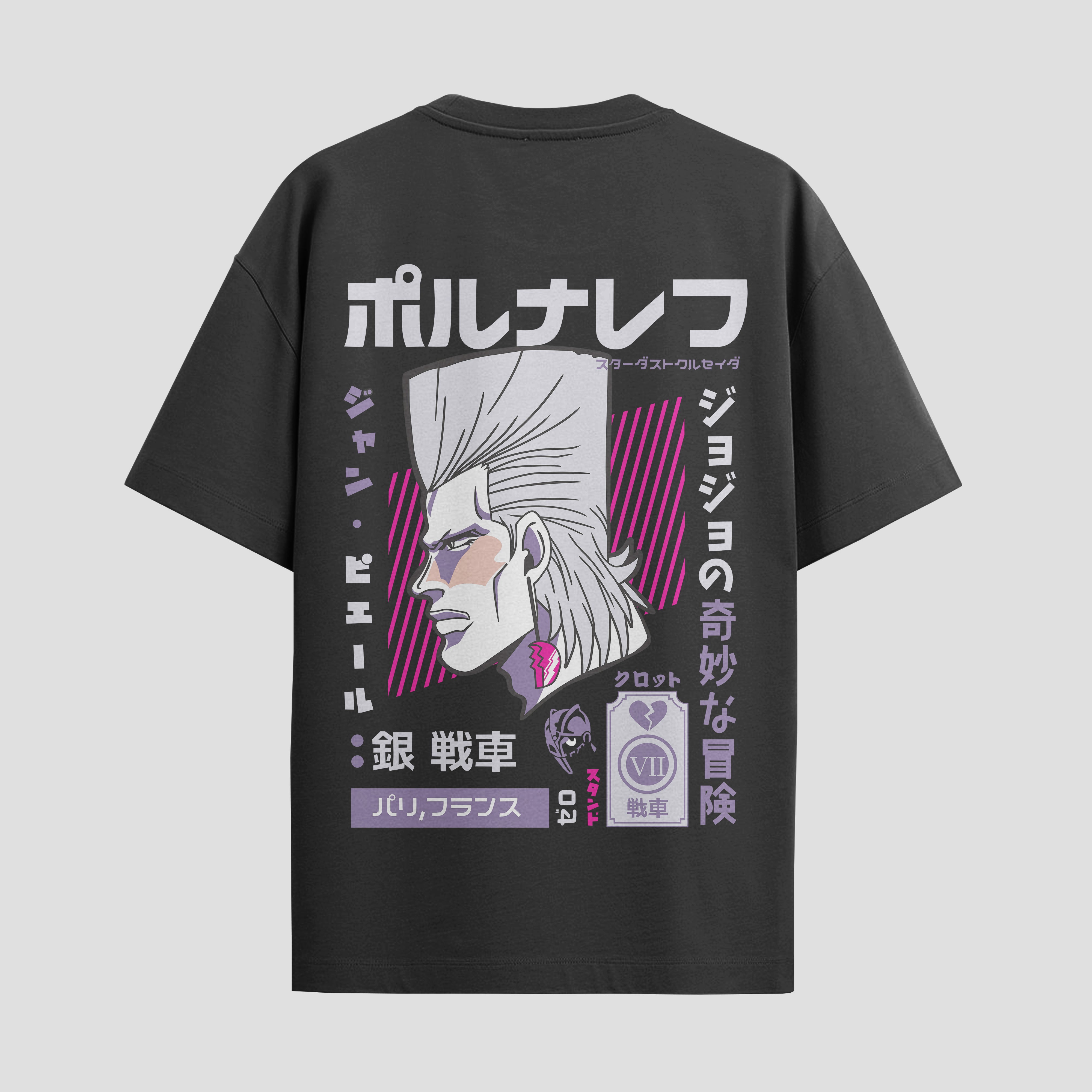 Playera urbana de anime y gaming ExtraLife MX, corte Standard Fit unisex ligero y transpirable en color Deep Black y Pure White, ropa de uso diario para gym y casual.