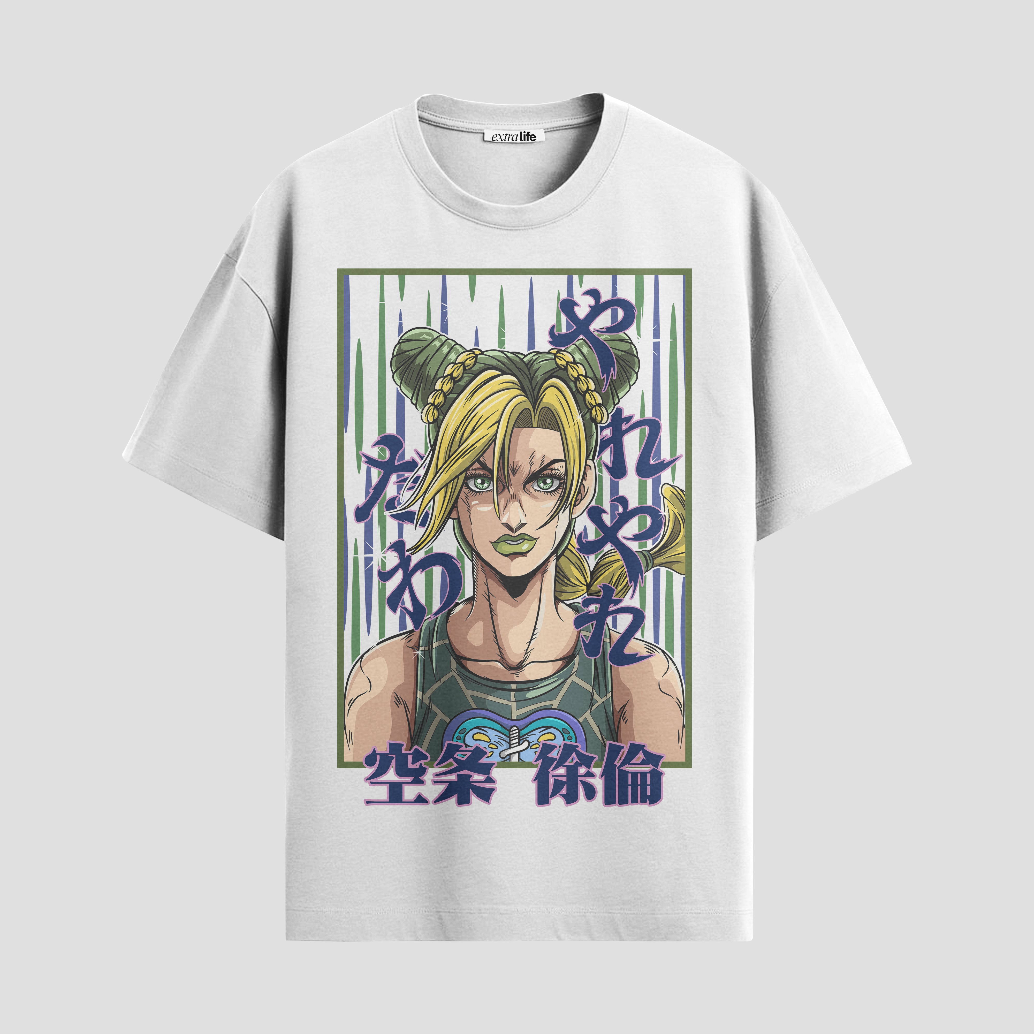 Playera urbana de anime y gaming ExtraLife MX, corte Standard Fit unisex ligero y transpirable en color Deep Black y Pure White, ropa de uso diario para gym y casual.
