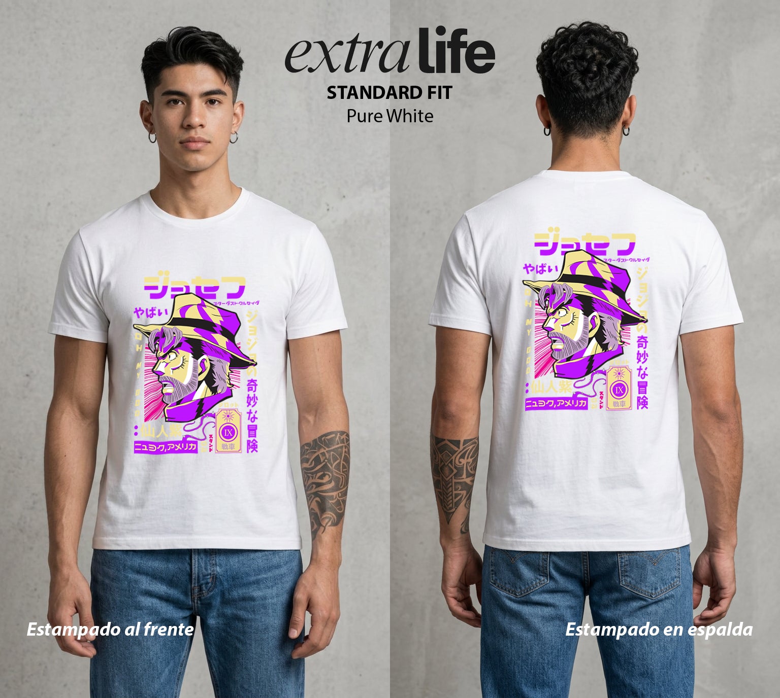 La Extrana Aventura | El Engañador Maestro #01761 - Playera Standard Fit | Pure White - Foto en modelo