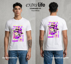 La Extrana Aventura | El Engañador Maestro #01761 - Playera Standard Fit | Pure White - Foto en modelo