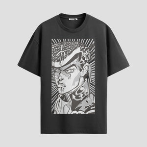 Playera urbana de anime y gaming ExtraLife MX, corte Standard Fit unisex ligero y transpirable en color Deep Black y Pure White, ropa de uso diario para gym y casual.