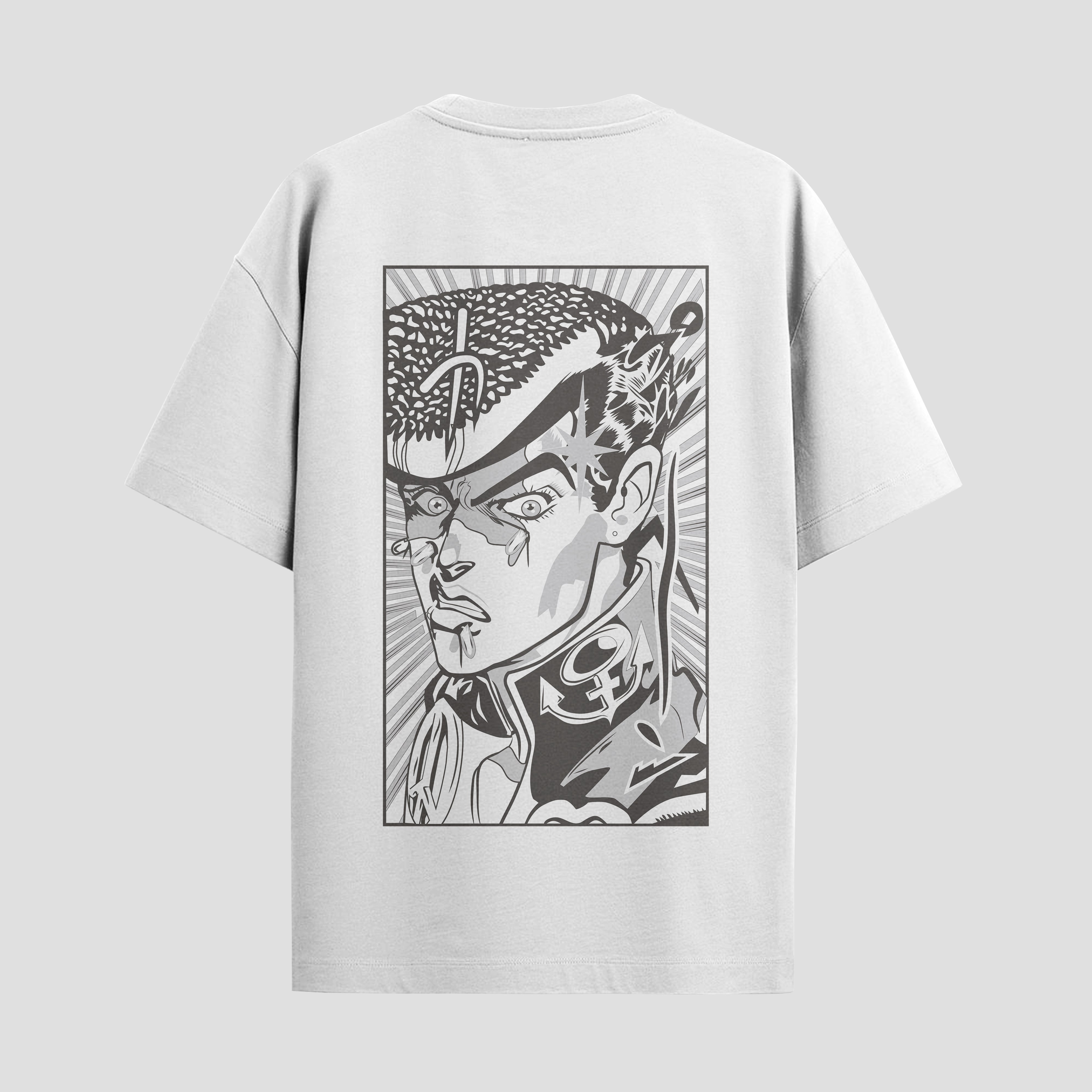 Playera urbana de anime y gaming ExtraLife MX, corte Standard Fit unisex ligero y transpirable en color Deep Black y Pure White, ropa de uso diario para gym y casual.