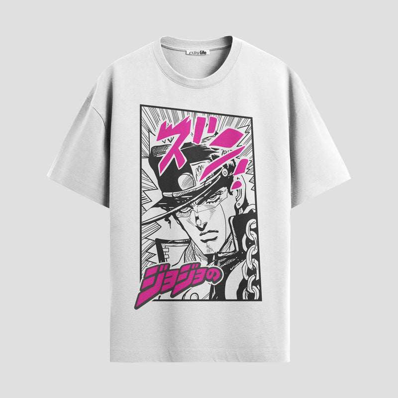 Playera urbana de anime y gaming ExtraLife MX, corte Standard Fit unisex ligero y transpirable en color Deep Black y Pure White, ropa de uso diario para gym y casual.