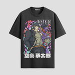 Playera urbana de anime y gaming ExtraLife MX, corte Standard Fit unisex ligero y transpirable en color Deep Black y Pure White, ropa de uso diario para gym y casual.