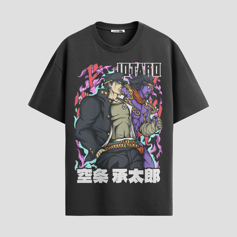 Playera urbana de anime y gaming ExtraLife MX, corte Standard Fit unisex ligero y transpirable en color Deep Black y Pure White, ropa de uso diario para gym y casual.
