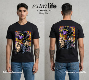 La Extrana Aventura | ORA ORA ORA #01768 - Playera Standard Fit | Deep Black - Foto en modelo