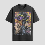 Playera urbana de anime y gaming ExtraLife MX, corte Standard Fit unisex ligero y transpirable en color Deep Black y Pure White, ropa de uso diario para gym y casual.
