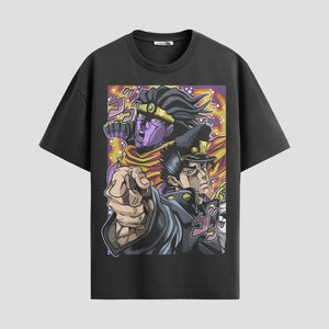 Playera urbana de anime y gaming ExtraLife MX, corte Standard Fit unisex ligero y transpirable en color Deep Black y Pure White, ropa de uso diario para gym y casual.