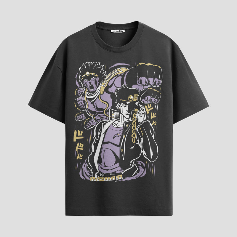 Playera urbana de anime y gaming ExtraLife MX, corte Standard Fit unisex ligero y transpirable en color Deep Black y Pure White, ropa de uso diario para gym y casual.